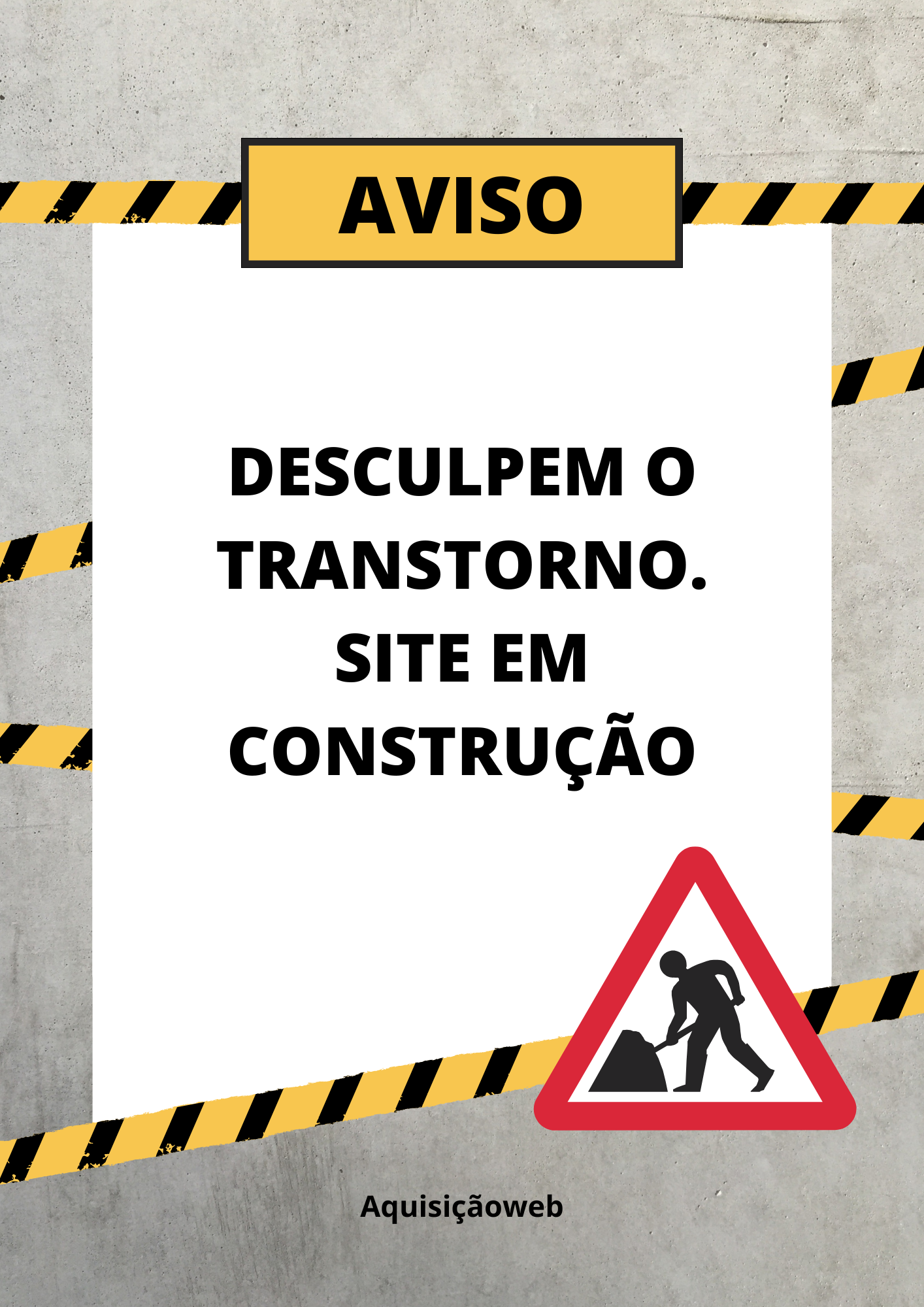 aviso do novo site